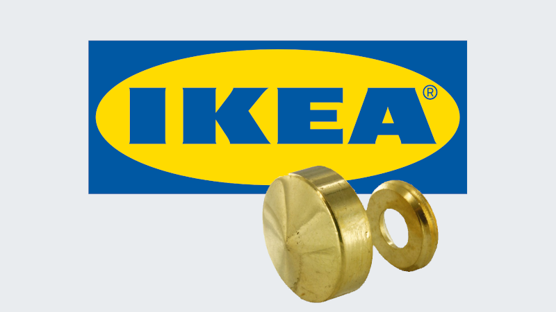 Embellir un meuble Ikea avec des caches vis marbrier